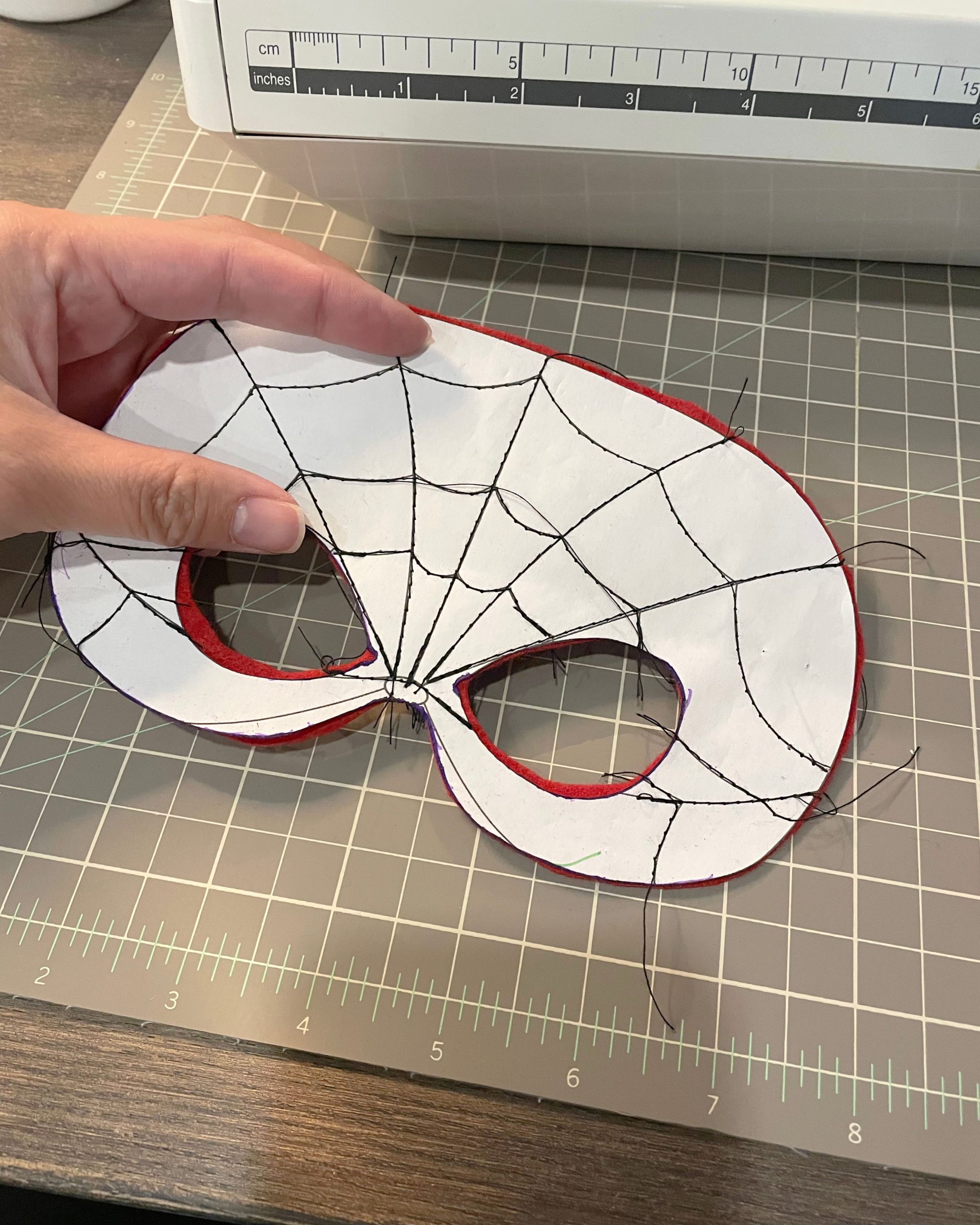 Felt Spider-Man Mask Tutorial Free Template - In Pursuit of Chic